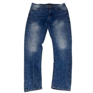 Southpole Jeans Skinny 34x32 | Blue Stretch Denim Light Wash Y2K Faded